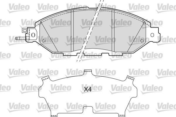 Valeo 601675 Тормозные колодки дисковые передние, комплект 601675: Отличная цена - Купить в Польше на 2407.PL!