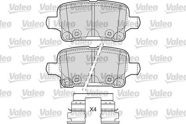 Valeo 601684 Rear disc brake pads, set 601684: Buy near me in Poland at 2407.PL - Good price!