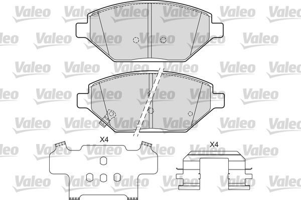 Valeo 601686 Brake Pad Set, disc brake 601686: Buy near me in Poland at 2407.PL - Good price!
