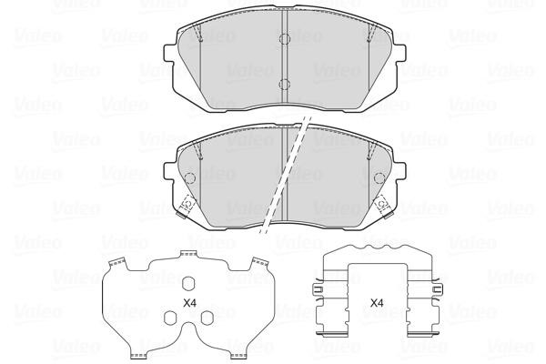 Valeo 601720 Тормозные колодки дисковые, комплект 601720: Отличная цена - Купить в Польше на 2407.PL!