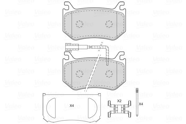 Valeo 601768 Brake Pad Set, disc brake 601768: Buy near me in Poland at 2407.PL - Good price!