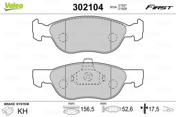 Valeo 302104 Klocki hamulcowe, zestaw 302104: Dobra cena w Polsce na 2407.PL - Kup Teraz!