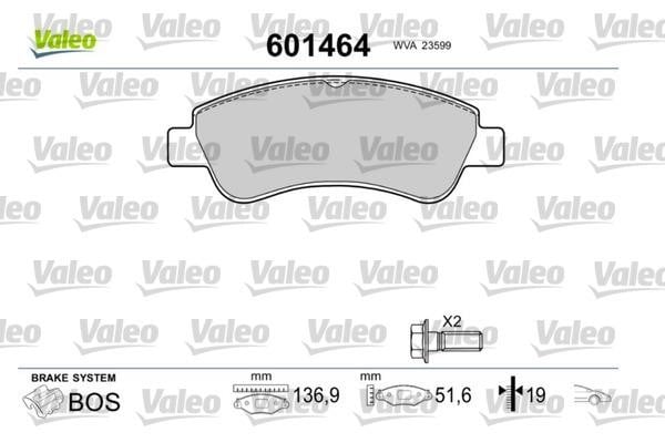 Valeo 601464 Гальмівні колодки, комплект 601464: Купити у Польщі - Добра ціна на 2407.PL!