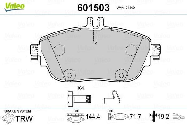 Valeo 601503 Klocki hamulcowe, zestaw 601503: Dobra cena w Polsce na 2407.PL - Kup Teraz!