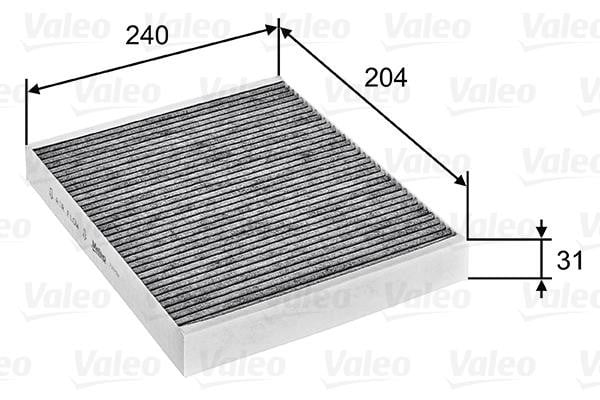 Valeo 715752 Activated Carbon Cabin Filter 715752: Buy near me in Poland at 2407.PL - Good price!
