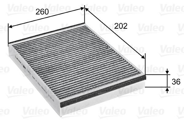 Valeo 715757 Activated Carbon Cabin Filter 715757: Buy near me in Poland at 2407.PL - Good price!