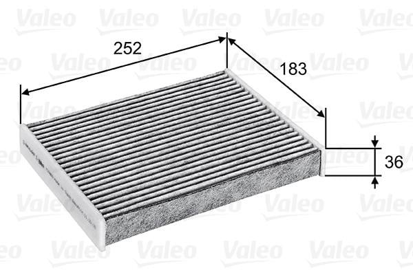 Valeo 715802 Activated Carbon Cabin Filter 715802: Buy near me in Poland at 2407.PL - Good price!