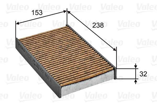 Valeo 701025 Activated carbon cabin filter with antibacterial effect 701025: Buy near me in Poland at 2407.PL - Good price!