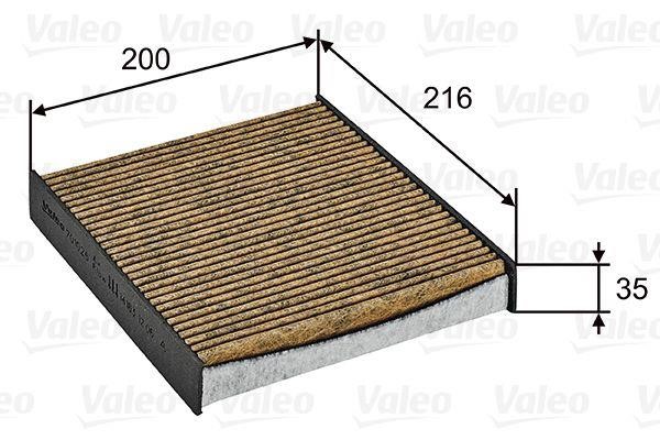 Valeo 701026 Activated carbon cabin filter with antibacterial effect 701026: Buy near me in Poland at 2407.PL - Good price!