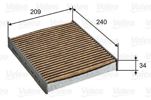 Valeo 701027 Filtr kabinowy z węglem aktywnym 701027: Dobra cena w Polsce na 2407.PL - Kup Teraz!