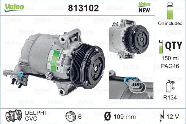 Valeo 813102 Compressor, air conditioning 813102: Buy near me at 2407.PL in Poland at an Affordable price!