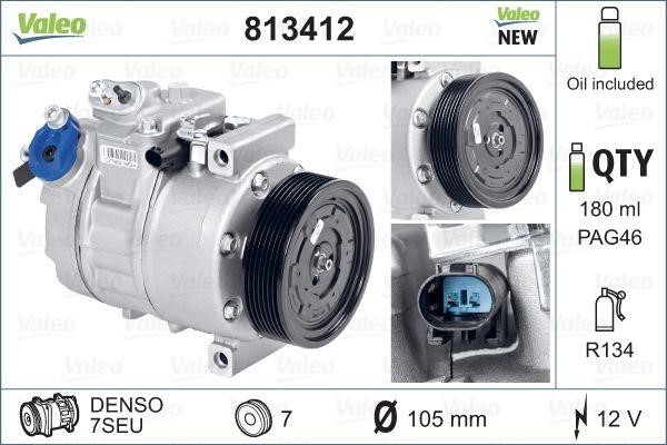 Valeo 813412 Compressor, air conditioning 813412: Buy near me in Poland at 2407.PL - Good price!