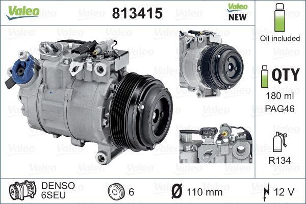 Valeo 813415 Compressor, air conditioning 813415: Buy near me in Poland at 2407.PL - Good price!