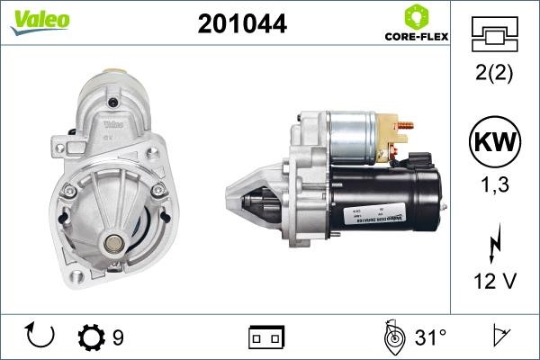 Valeo 201044 Starter 201044: Buy near me at 2407.PL in Poland at an Affordable price!