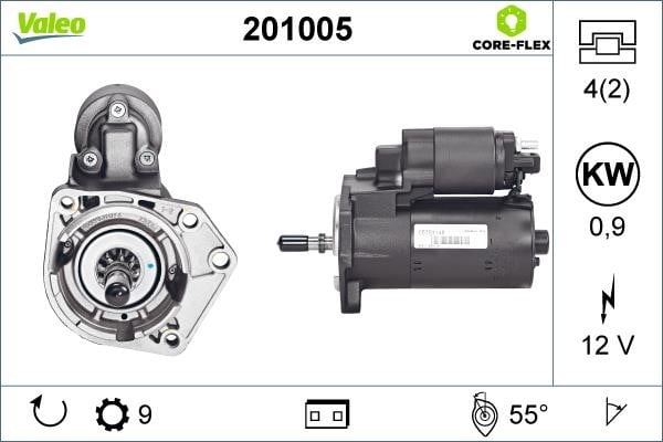 Valeo 201005 Starter 201005: Buy near me at 2407.PL in Poland at an Affordable price!