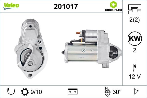 Valeo 201017 Starter 201017: Buy near me at 2407.PL in Poland at an Affordable price!