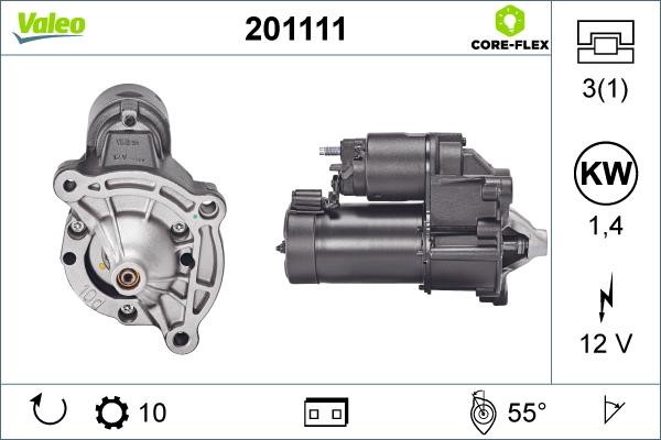 Valeo 201111 Стартер 201111: Отличная цена - Купить в Польше на 2407.PL!