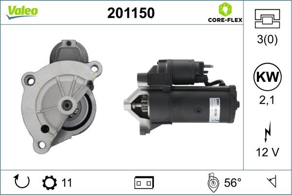 Valeo 201150 Starter 201150: Buy near me at 2407.PL in Poland at an Affordable price!
