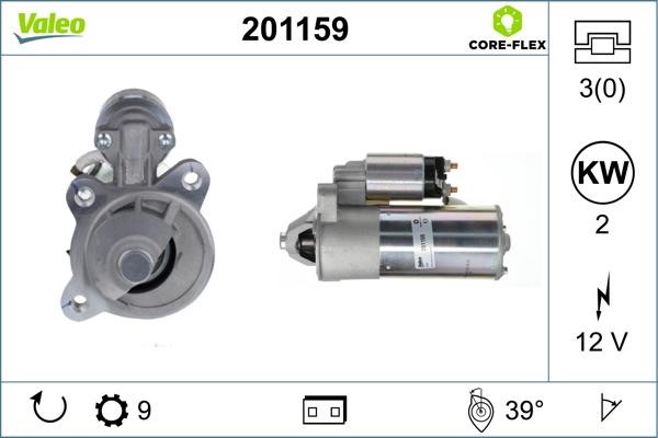 Valeo 201159 Starter 201159: Buy near me at 2407.PL in Poland at an Affordable price!
