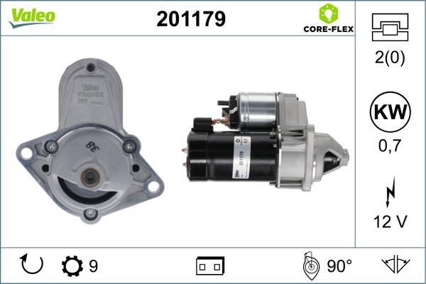 Valeo 201179 Starter 201179: Buy near me at 2407.PL in Poland at an Affordable price!