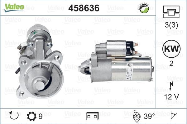 Valeo 458636 Starter 458636: Buy near me at 2407.PL in Poland at an Affordable price!