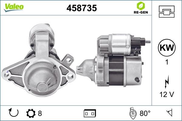 Valeo 458735 Starter 458735: Buy near me at 2407.PL in Poland at an Affordable price!