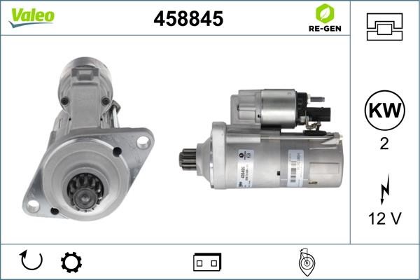Valeo 458845 Starter 458845: Buy near me at 2407.PL in Poland at an Affordable price!