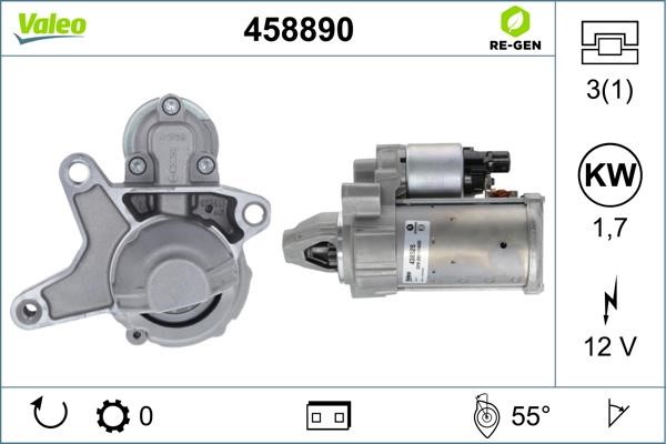 Valeo 458890 Starter 458890: Buy near me at 2407.PL in Poland at an Affordable price!