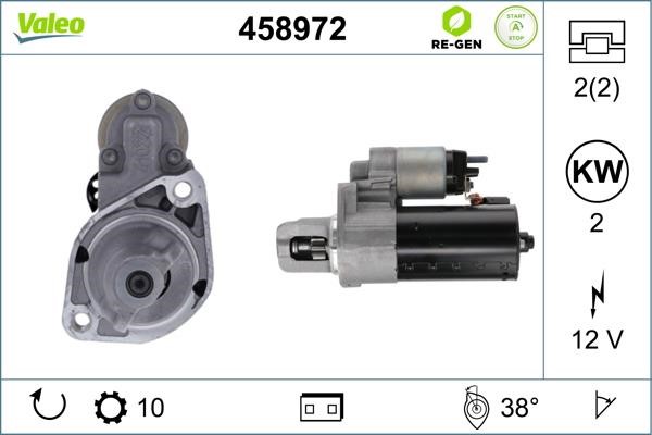 Valeo 458972 Starter 458972: Buy near me at 2407.PL in Poland at an Affordable price!