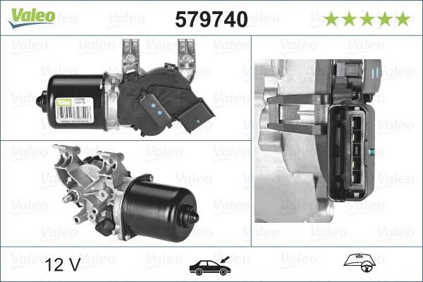 Valeo 579740 Мотор стеклоочистителя 579740: Отличная цена - Купить в Польше на 2407.PL!