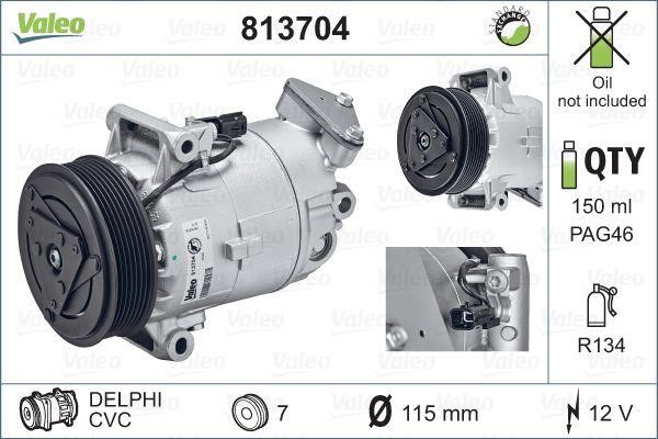 Valeo 813704 Compressor, air conditioning 813704: Buy near me in Poland at 2407.PL - Good price!