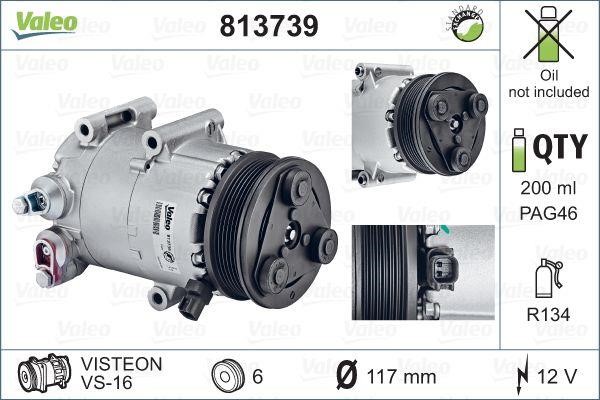 Valeo 813739 Compressor, air conditioning 813739: Buy near me in Poland at 2407.PL - Good price!
