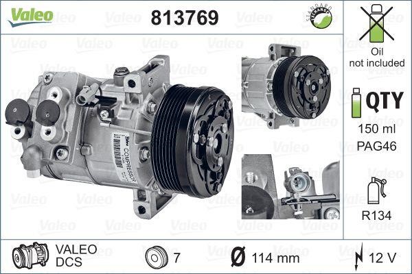 Valeo 813769 Compressor, air conditioning 813769: Buy near me in Poland at 2407.PL - Good price!