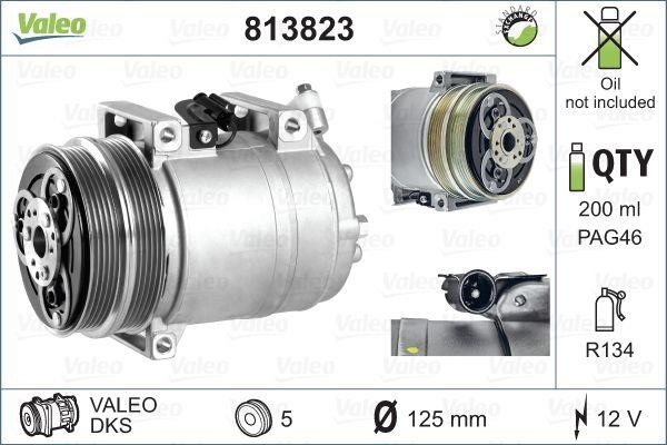 Valeo 813823 Compressor, air conditioning 813823: Buy near me in Poland at 2407.PL - Good price!