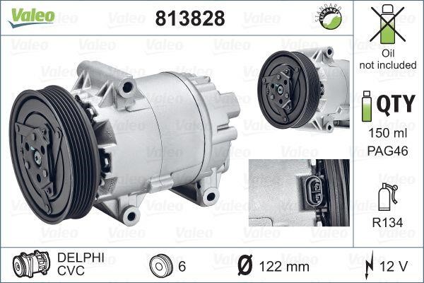 Valeo 813828 Compressor, air conditioning 813828: Buy near me in Poland at 2407.PL - Good price!