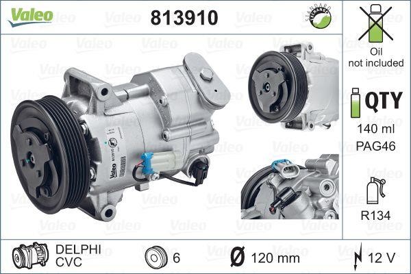 Valeo 813910 Compressor, air conditioning 813910: Buy near me at 2407.PL in Poland at an Affordable price!