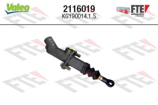 Valeo 2116019 Master Cylinder, clutch 2116019: Buy near me in Poland at 2407.PL - Good price!