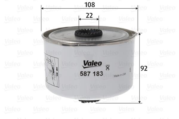 Valeo 587183 Топливный фильтр 587183: Купить в Польше - Отличная цена на 2407.PL!