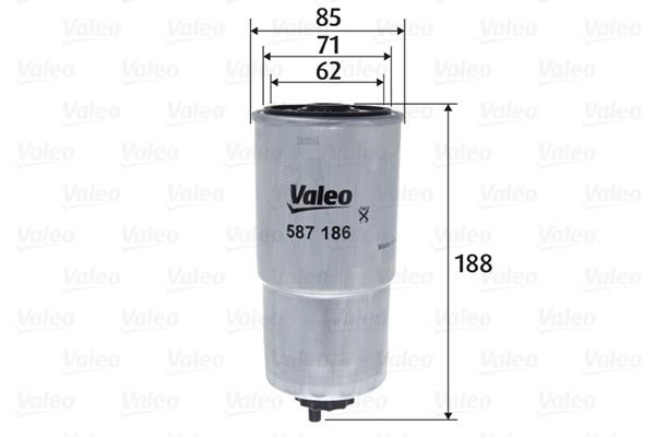 Valeo 587186 Топливный фильтр 587186: Отличная цена - Купить в Польше на 2407.PL!