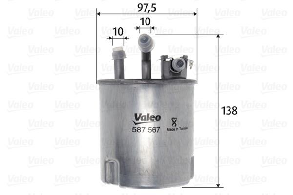 Valeo 587567 Топливный фильтр 587567: Отличная цена - Купить в Польше на 2407.PL!