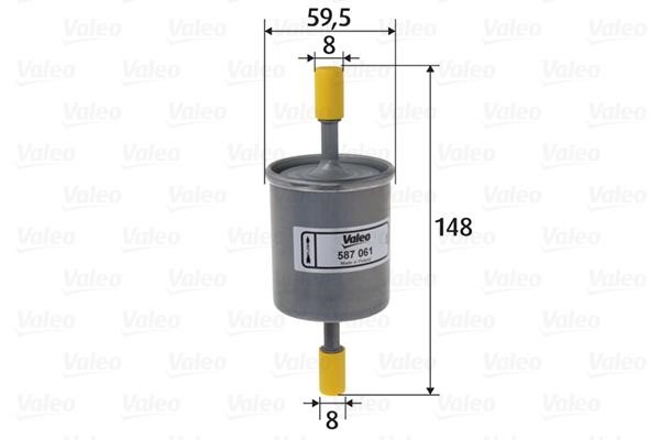 Valeo 587061 Fuel filter 587061: Buy near me in Poland at 2407.PL - Good price!