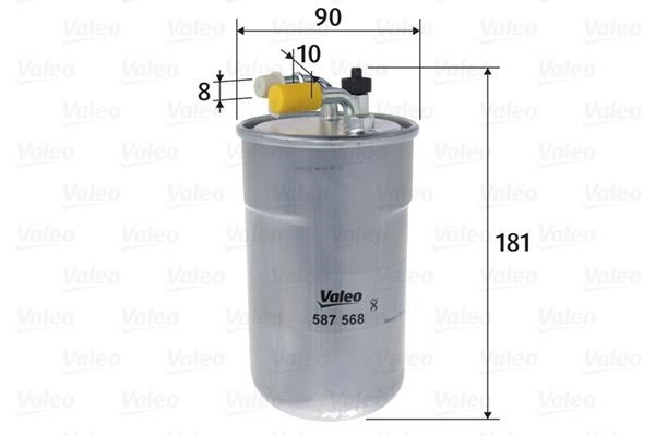 Valeo 587568 Fuel filter 587568: Buy near me at 2407.PL in Poland at an Affordable price!