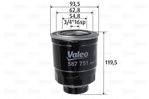 Valeo 587751 Топливный фильтр 587751: Отличная цена - Купить в Польше на 2407.PL!