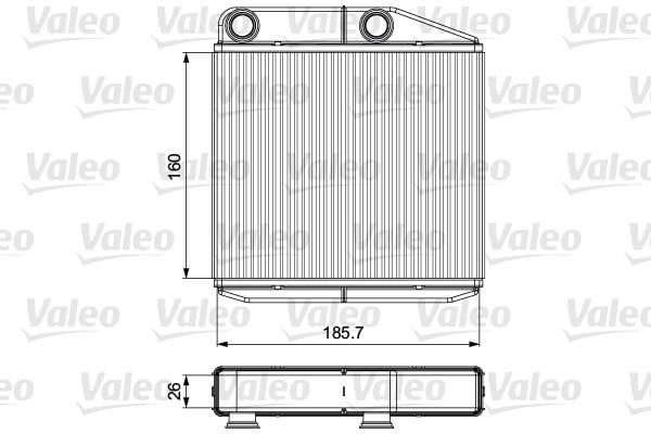 Valeo 811502 Heat exchanger, interior heating 811502: Buy near me in Poland at 2407.PL - Good price!