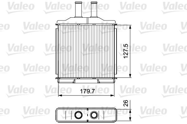 Valeo 811541 Heat Exchanger, interior heating 811541: Buy near me in Poland at 2407.PL - Good price!