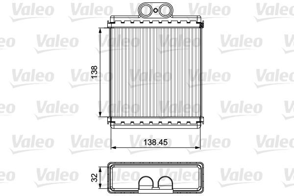 Valeo 811550 Heat Exchanger, interior heating 811550: Buy near me in Poland at 2407.PL - Good price!