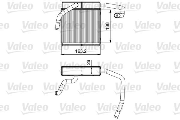 Valeo 811552 Heat Exchanger, interior heating 811552: Buy near me in Poland at 2407.PL - Good price!