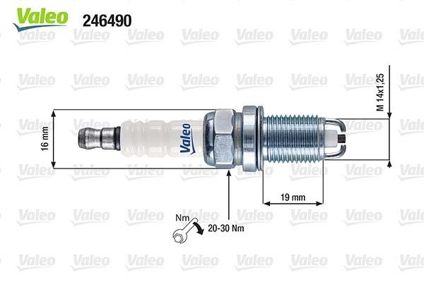 Valeo 246490 Spark plug 246490: Buy near me in Poland at 2407.PL - Good price!