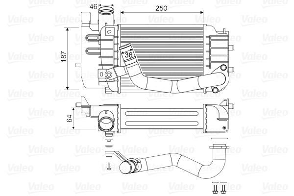 Valeo 818655 Intercooler, charger 818655: Buy near me in Poland at 2407.PL - Good price!
