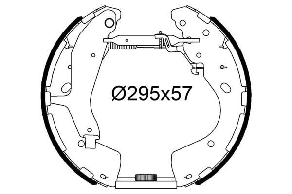 Valeo 554915 Колодки гальмівні барабанні, комплект 554915: Купити у Польщі - Добра ціна на 2407.PL!